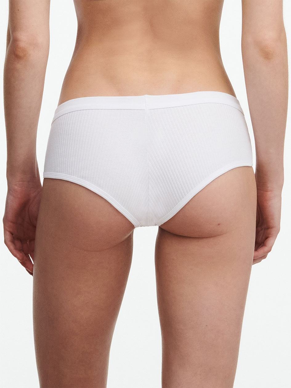 White Chantelle Cotton Comfort Women Hipster Panty | CXZ8597RQ