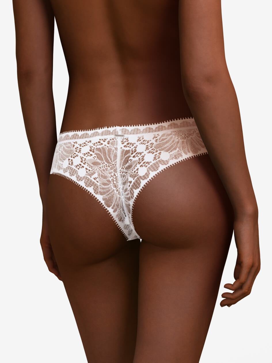 White Chantelle Day to Night Women Thong Panty | CNB2577YR