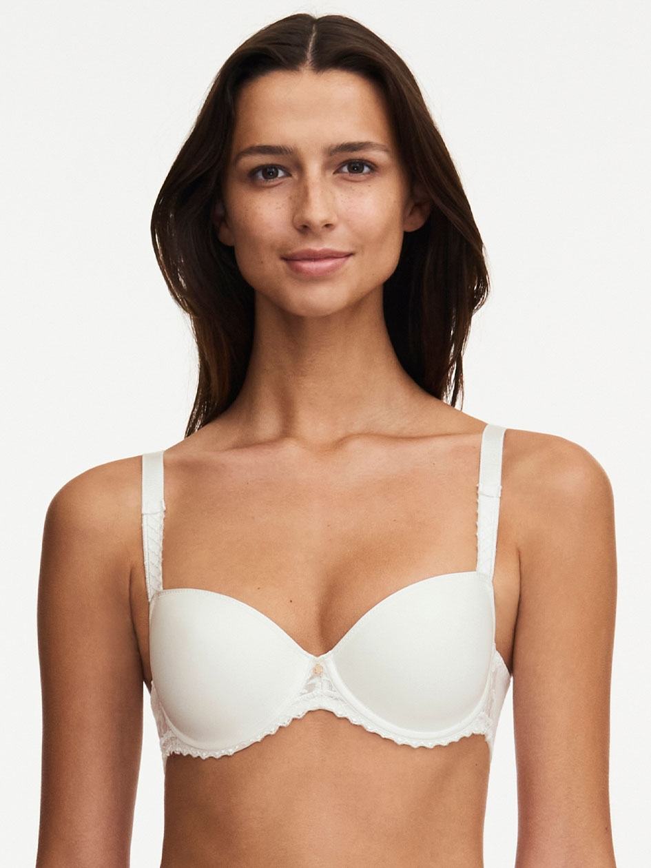 White Chantelle Every Curve Demi Memory Foam Women Bras | ZKT2817PW