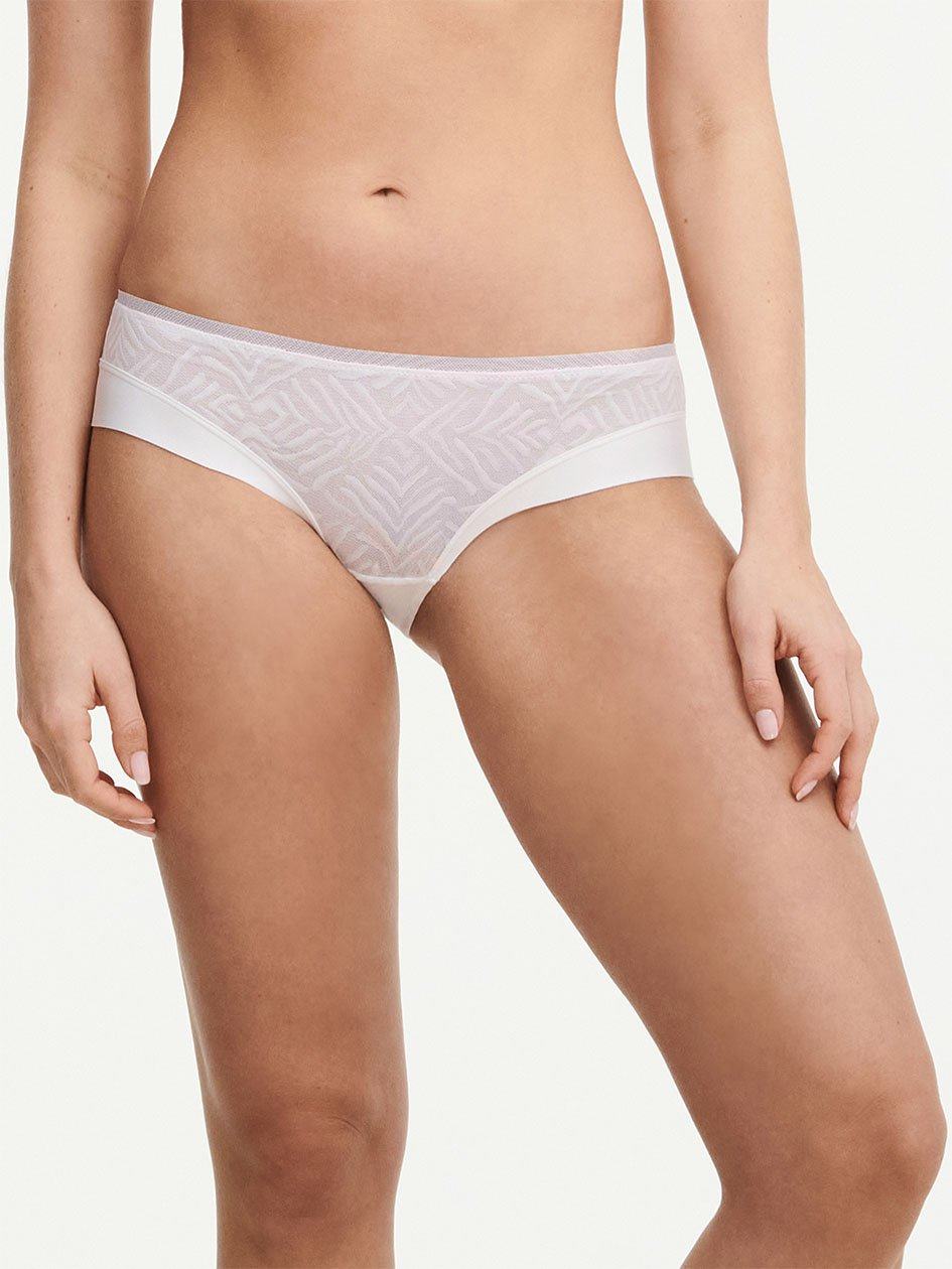 White Chantelle Graphic Allure Lace Women Hipster Panty | XZN1976XJ