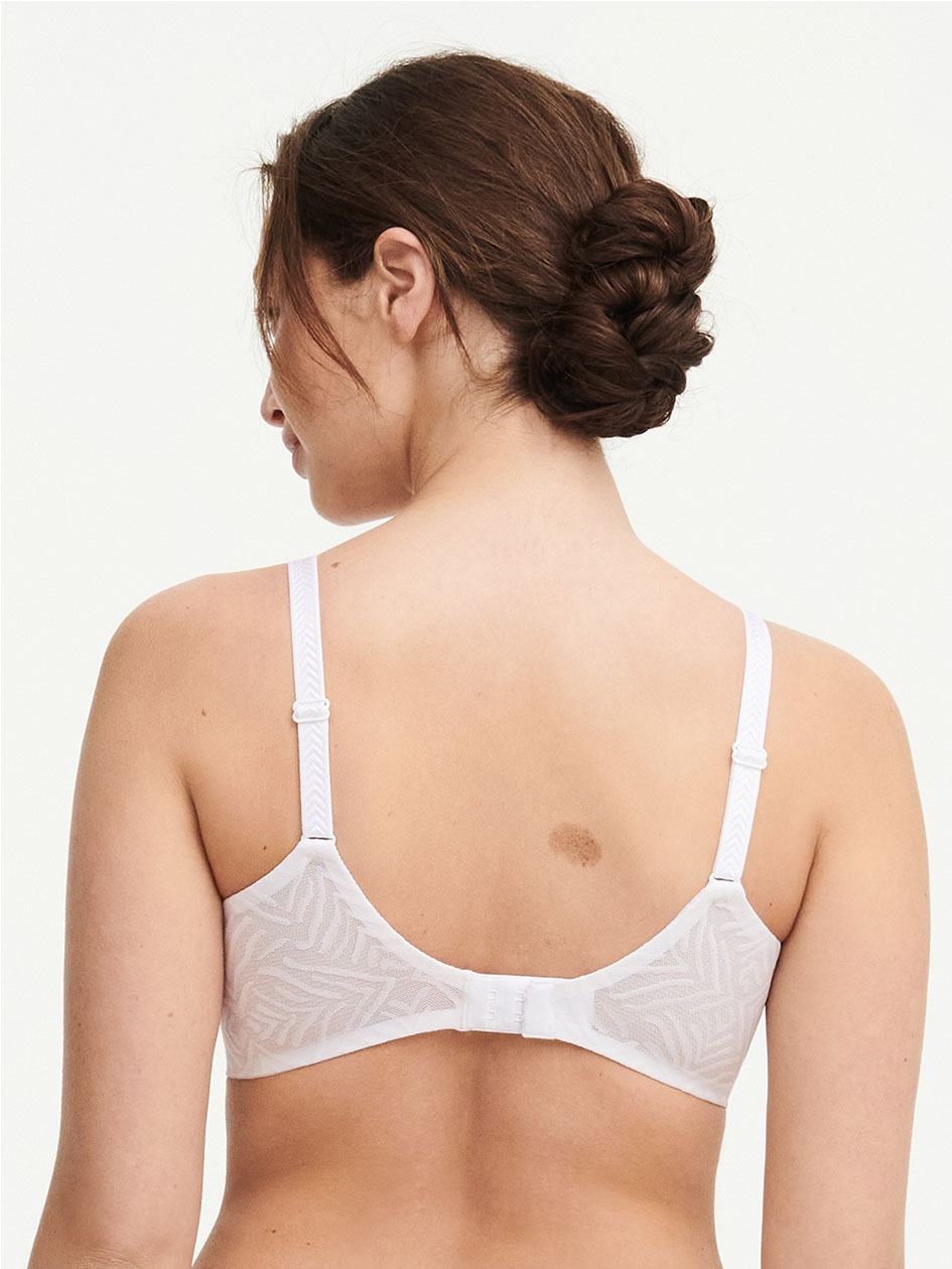 White Chantelle Graphic Allure Smooth Custom Fit Demi Women T-Shirt Bra | AAX8244CA