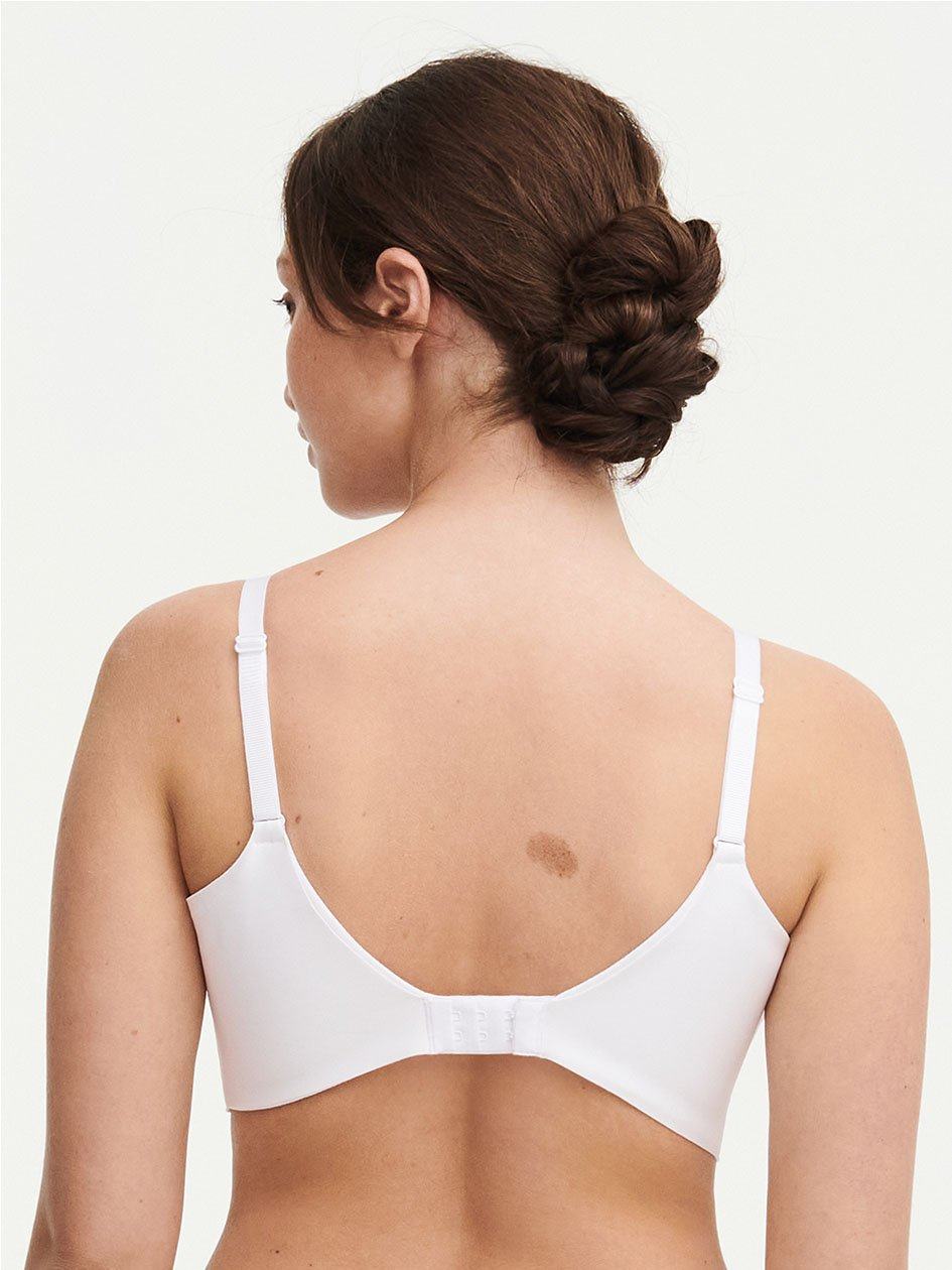 White Chantelle Graphic Support Lace Wireless Women Bras | VCA1873IH