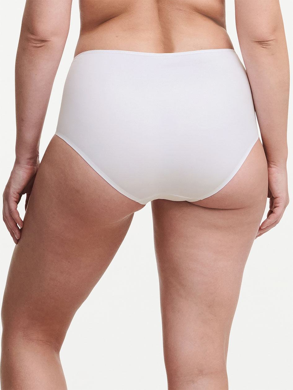 White Chantelle Graphic Support Smoothing Full Women Briefs | UZX7653KC