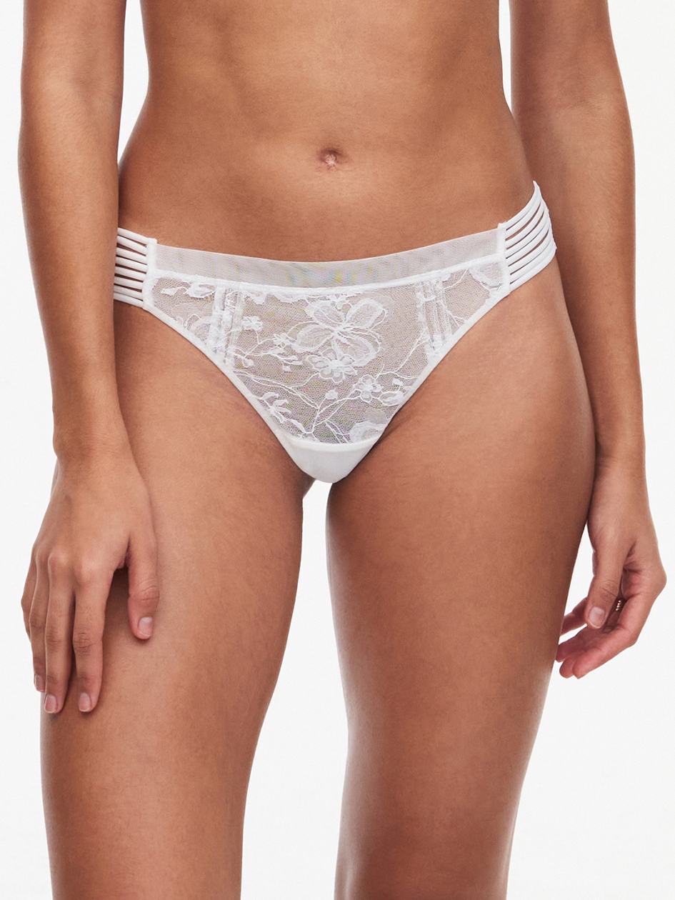 White Chantelle Impulse Women Thong Panty | AGR3470HJ