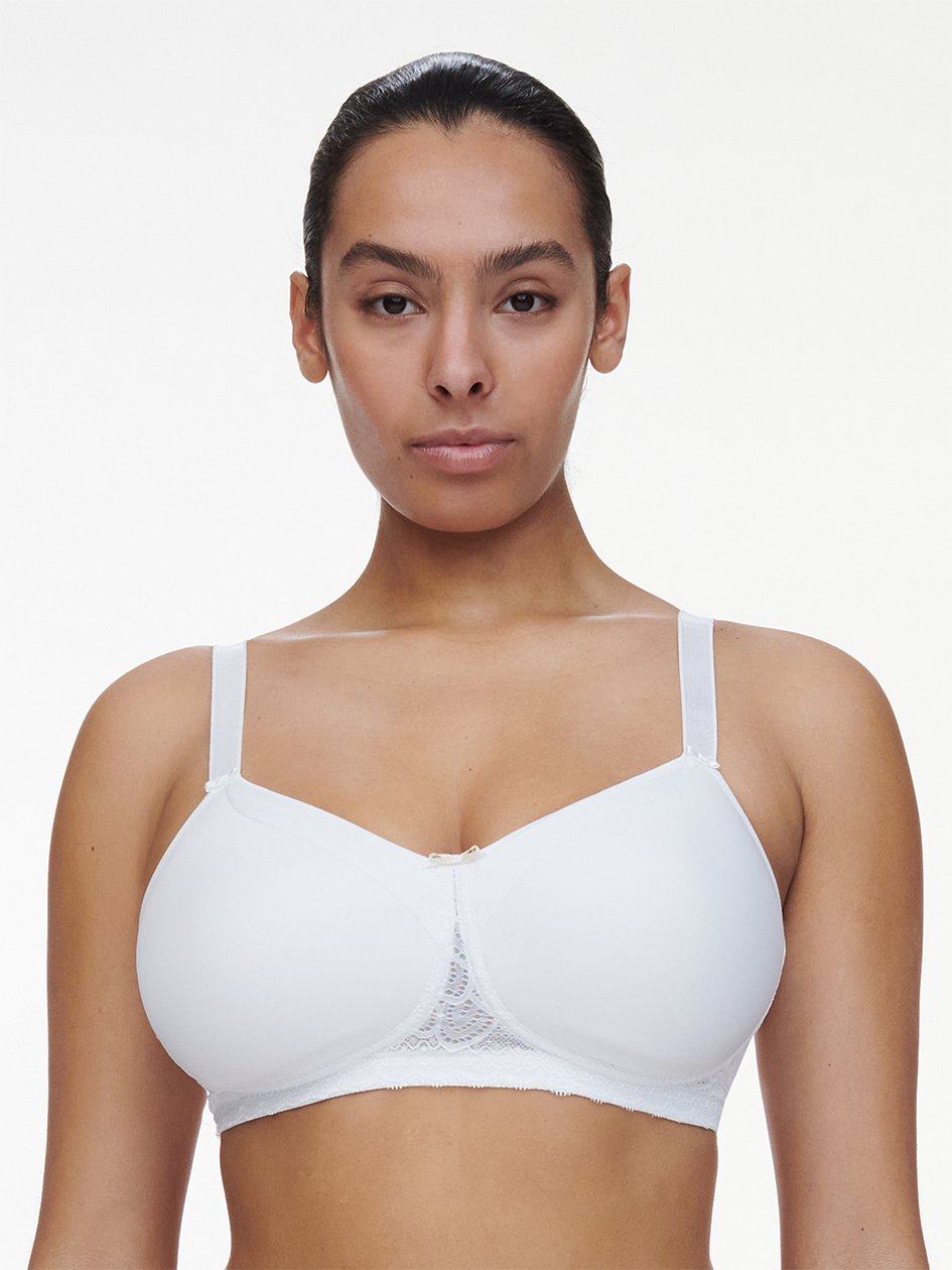 White Chantelle Merci Custom Fit Wireless with Pocket Women Bras | GZL3943WX