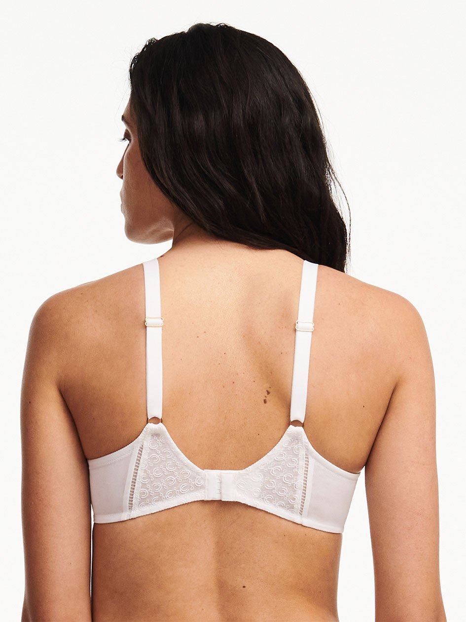 White Chantelle Monogram Smooth Lightweight Women T-Shirt Bra | CLQ758SB