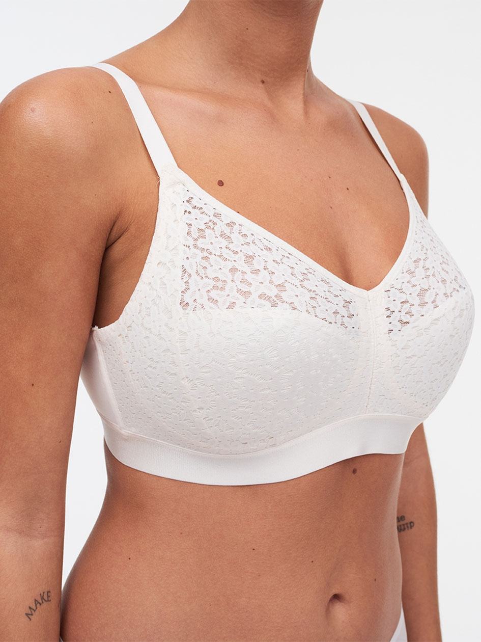 White Chantelle Norah Comfort Supportive Wirefree Women Bras | HWW6740TK