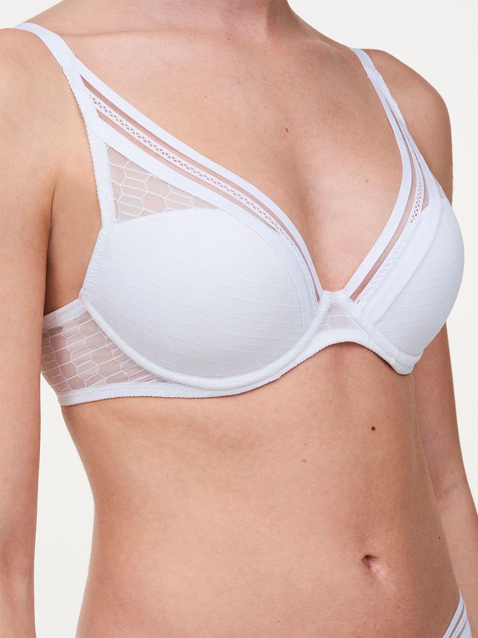 White Chantelle Only Manhattan Plunge Women T-Shirt Bra | GNR8572UY