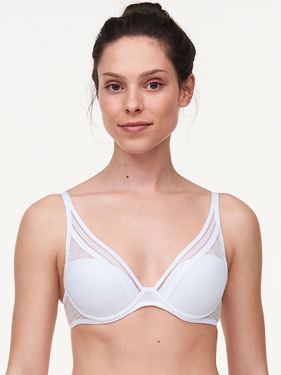 White Chantelle Only Manhattan Plunge Women T-Shirt Bra | GNR8572UY