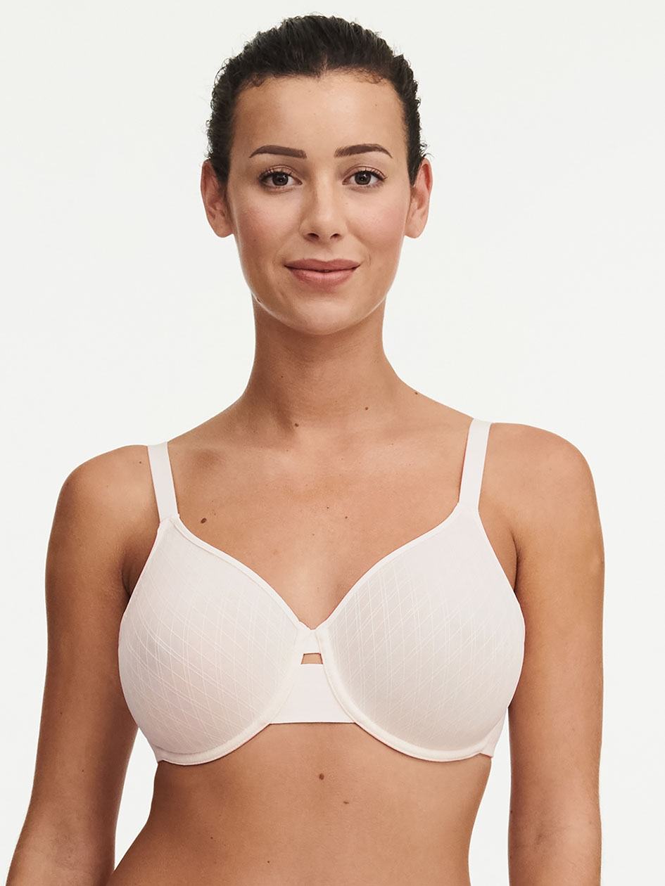 White Chantelle Smooth Lines Back Smoothing Minimizer Women Bras | VXG6520IM