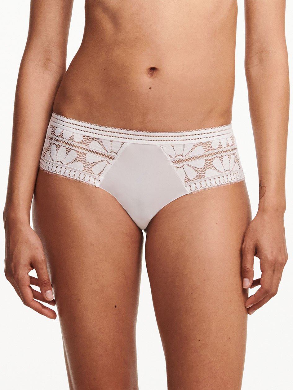 White Chantelle Sofie Lace Women Hipster Panty | MWY747HW