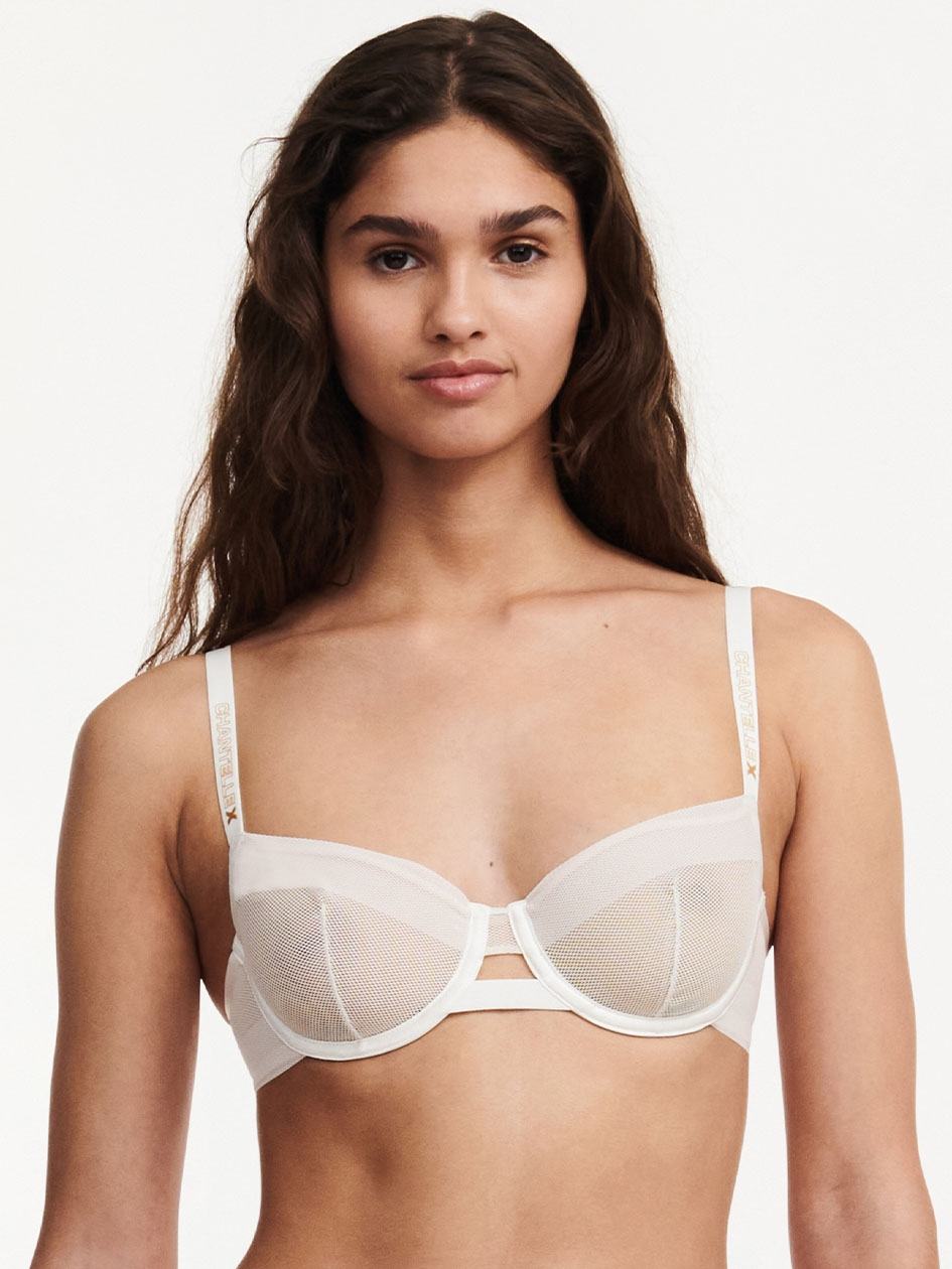 White Chantelle Xpose Demi Women Bras | HIX2855JL