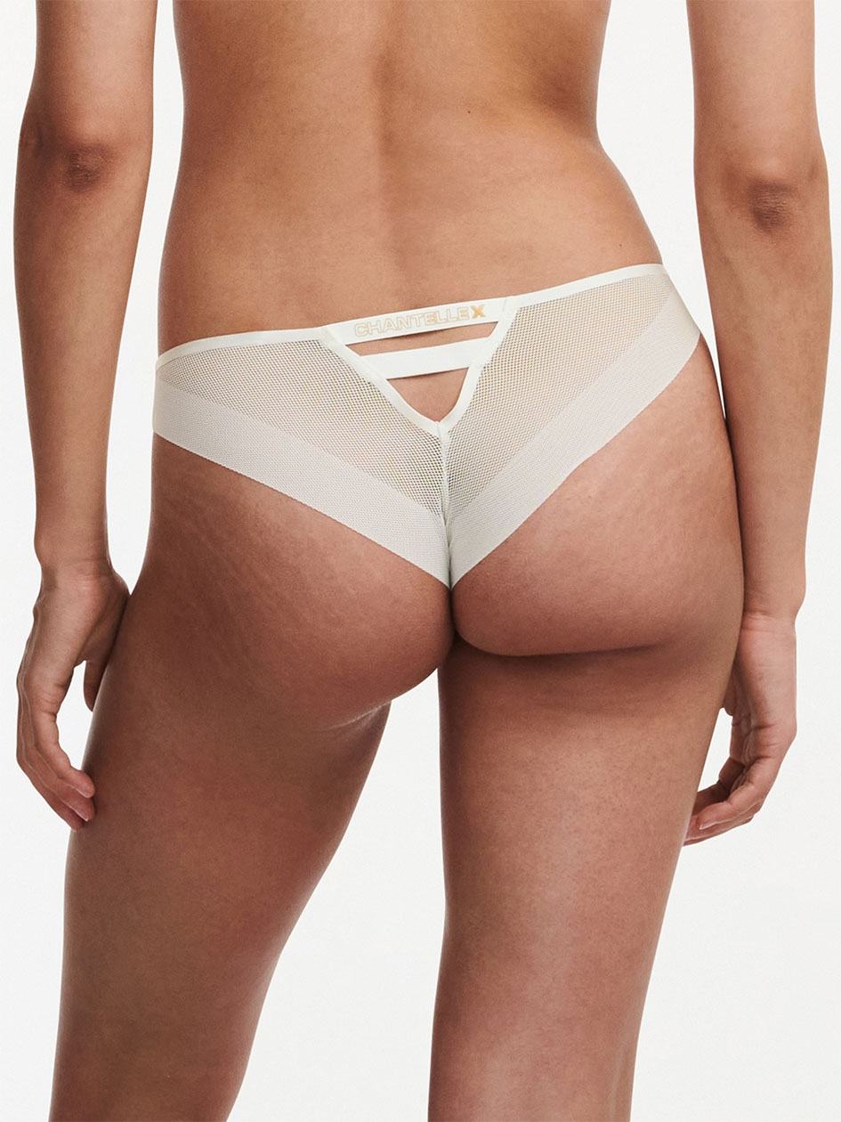 White Chantelle Xpose Women Thong Panty | SHS35BZ