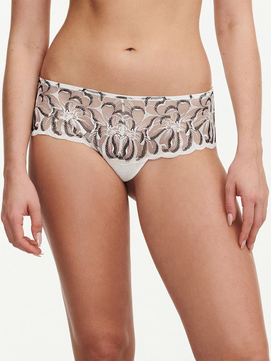 White Chocolate Chantelle Fleurs Women Hipster Panty | HVD4770QT