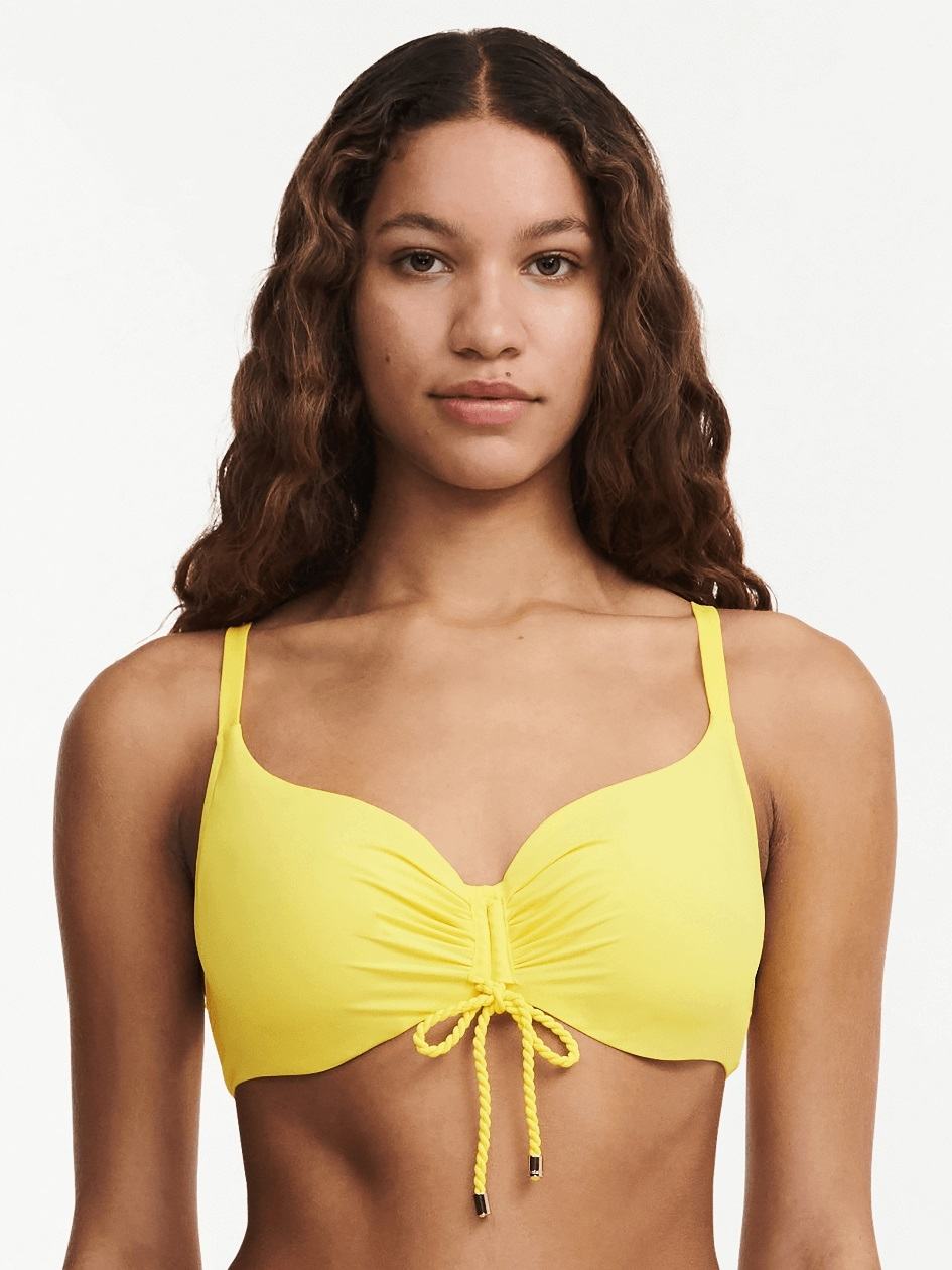 Yellow Chantelle Inspire Full Coverage Underwire Swim Women Bikini Tops | EJY473BJ