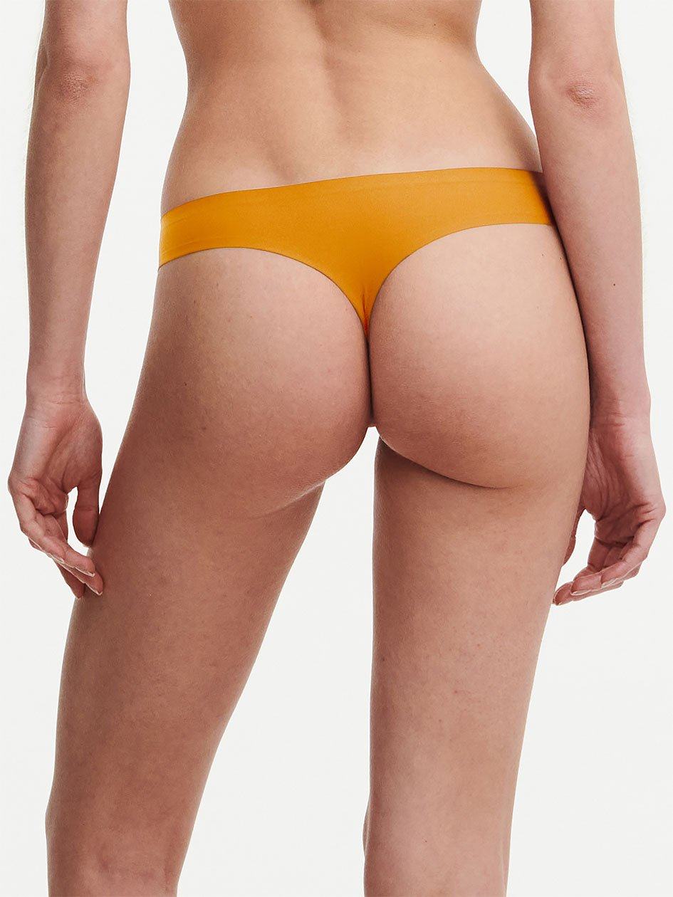 Yellow Chantelle SoftStretch Women Thong Panty | DQF7649SQ